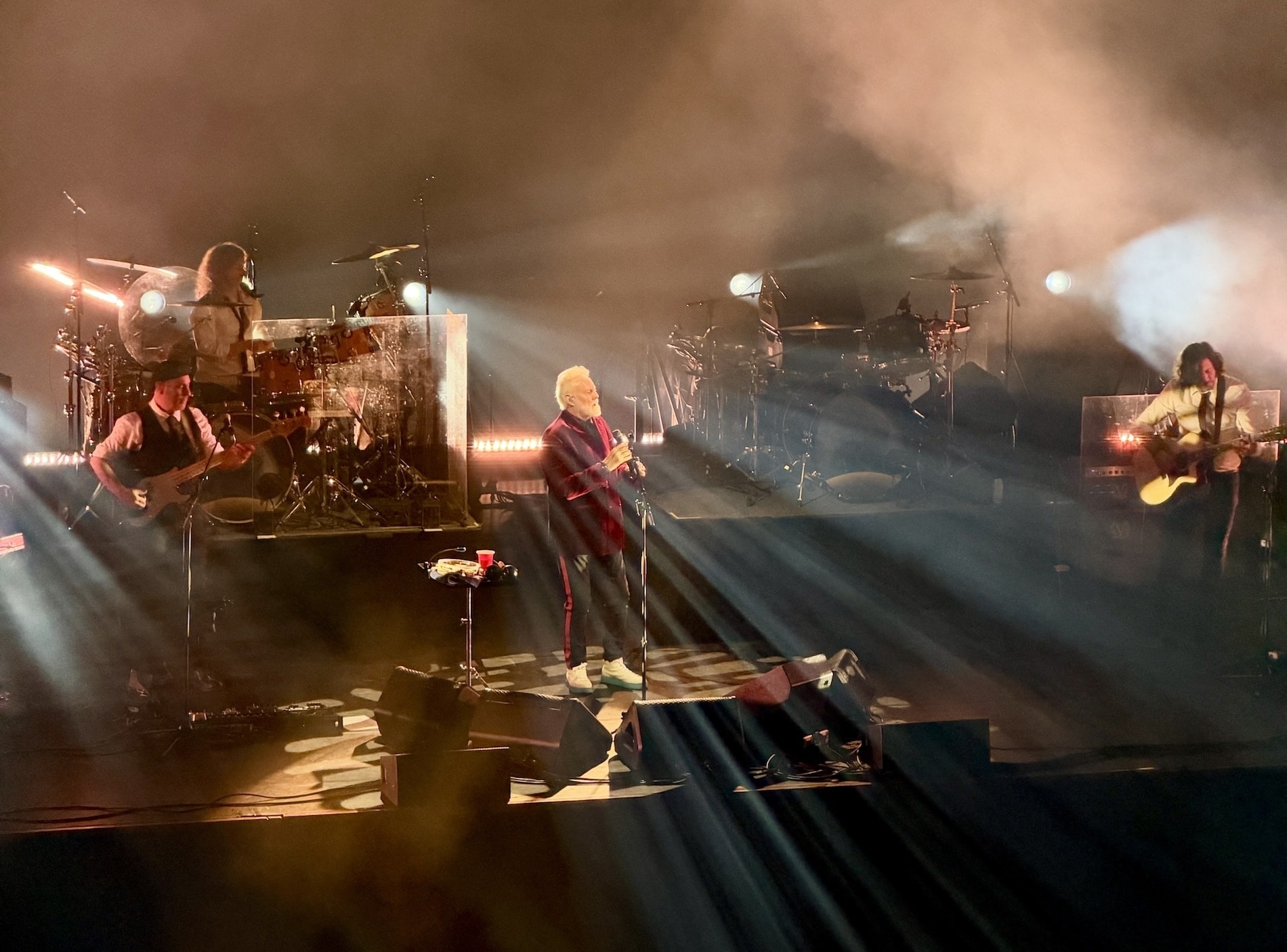 Photograph of Roger Taylor and band playing the Usher Hall, Edinburgh, in 2026.